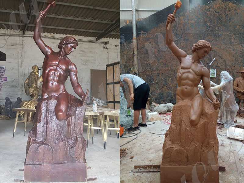 life size self made man statue for sale