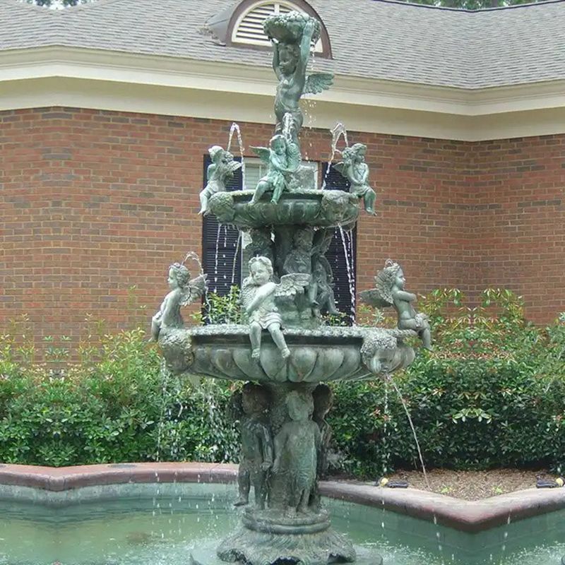 bronze statue fountain