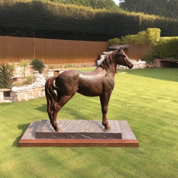 cast bronze horse sculpture