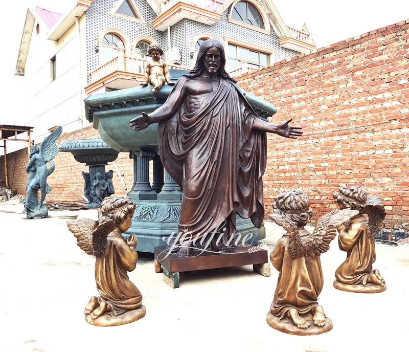 china bronze jesus sculpture