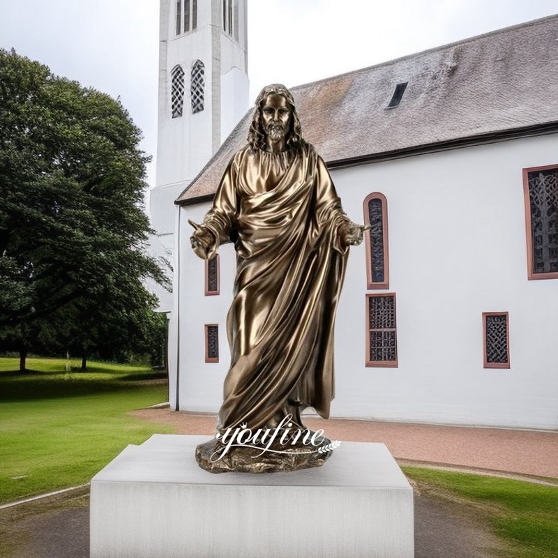 church Jesus statue