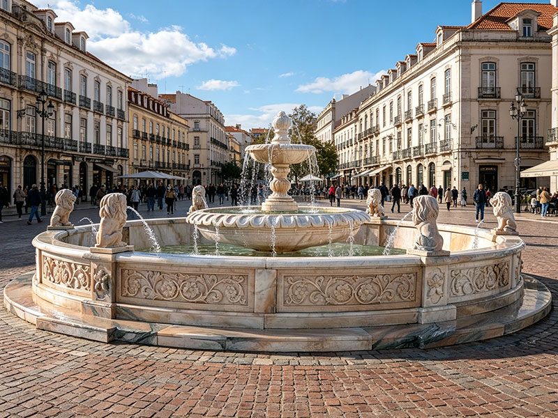 Marble Classic Lion Fountain