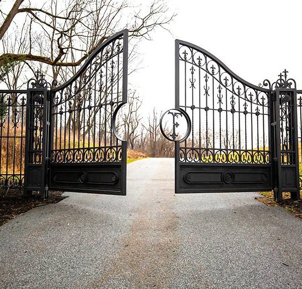 decorative wrought iron gate