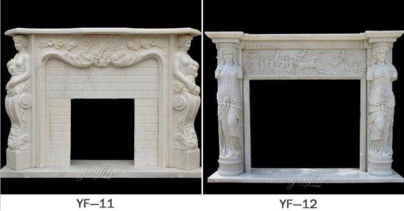 french fireplace mantels design for sale