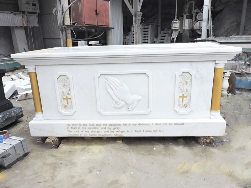 hand carved marble altar for church supplier