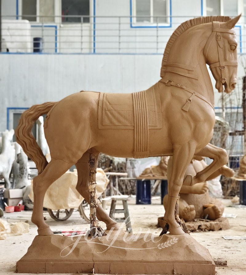 horse sculpture clay model