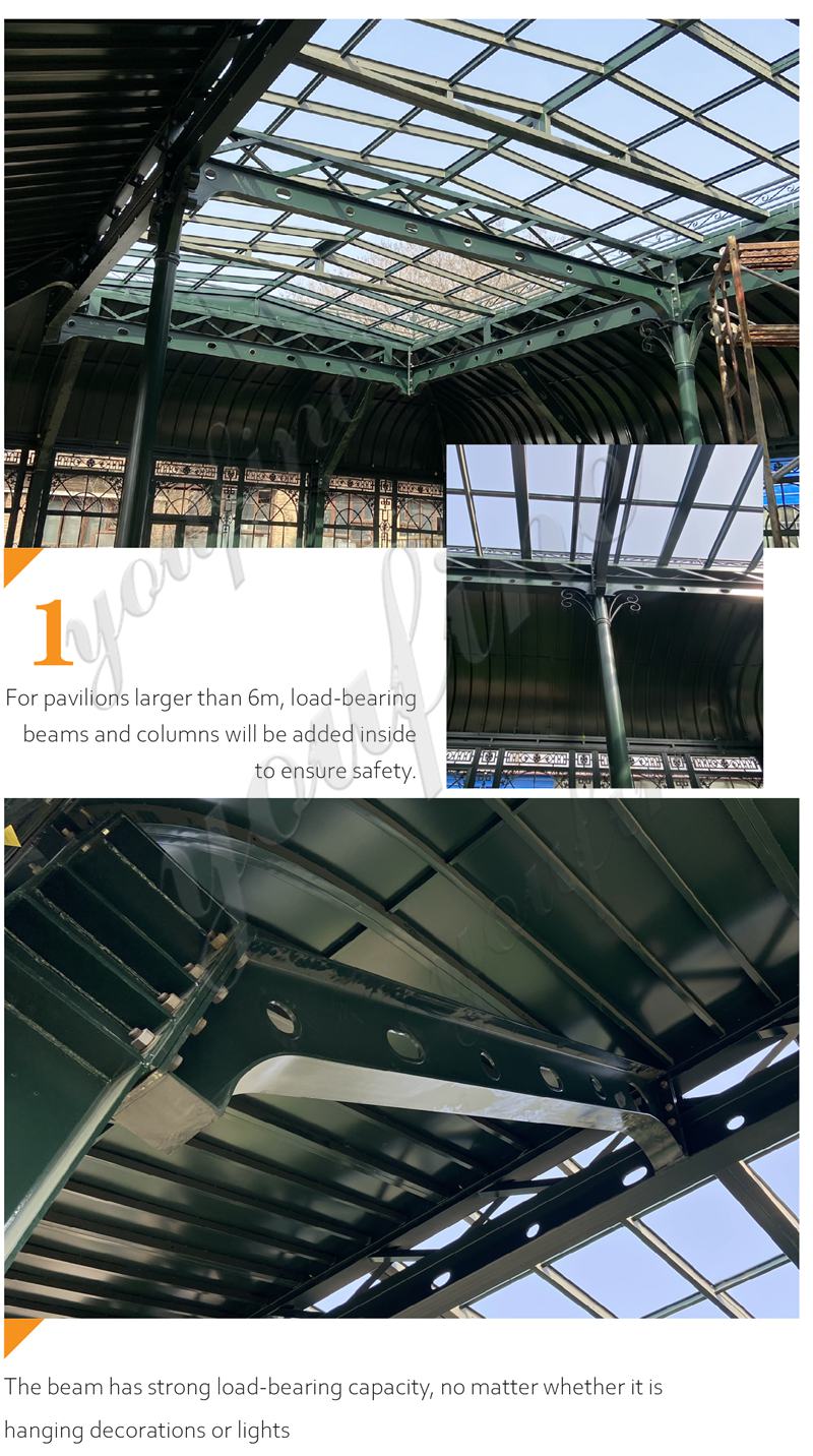 iron green house Strong internal structure