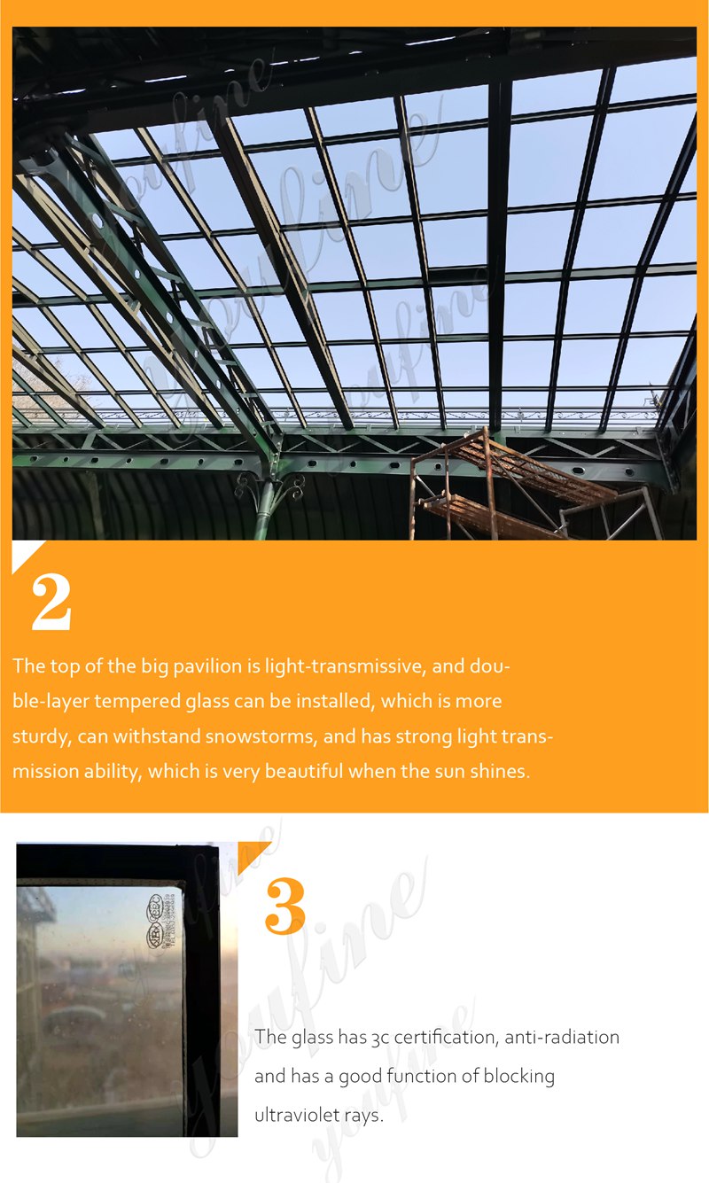 iron green house Use double-glazed glass