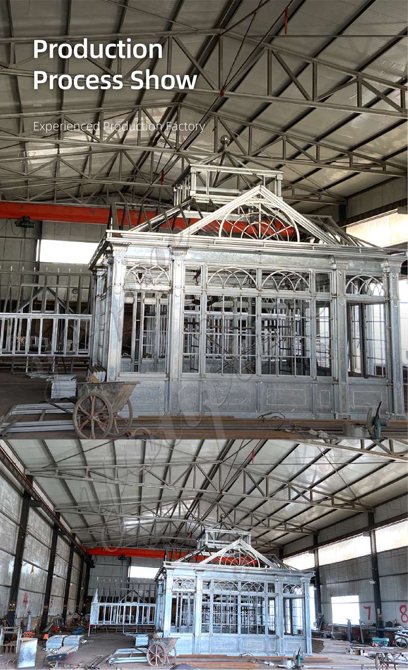 iron green house Use high quality hot dip galvanizing