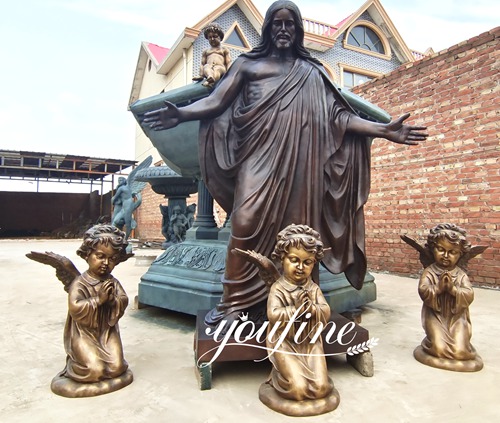 jesus bronze statue