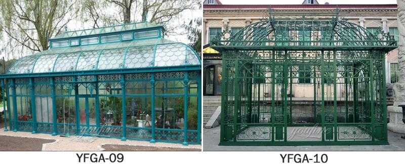 large greenhouse iron gazebo design for garden for sale