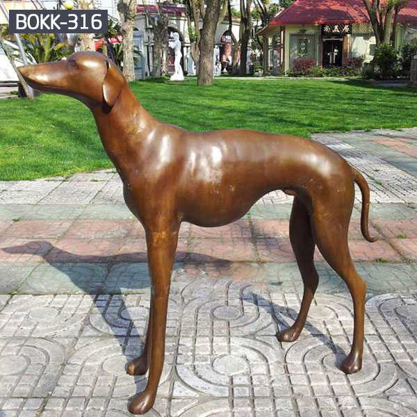 life size bronze greyhound statue for sale BOKK-316
