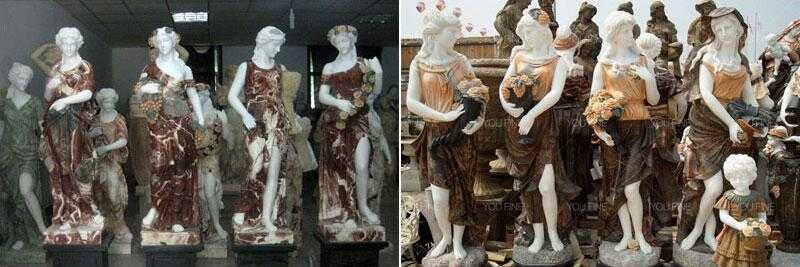 life size female statue graceful four season god ladies statue designs for sale