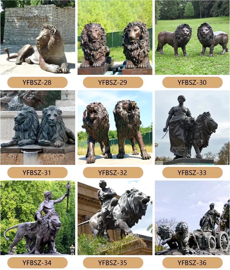 life size lioness sculpture-YouFine Sculpture