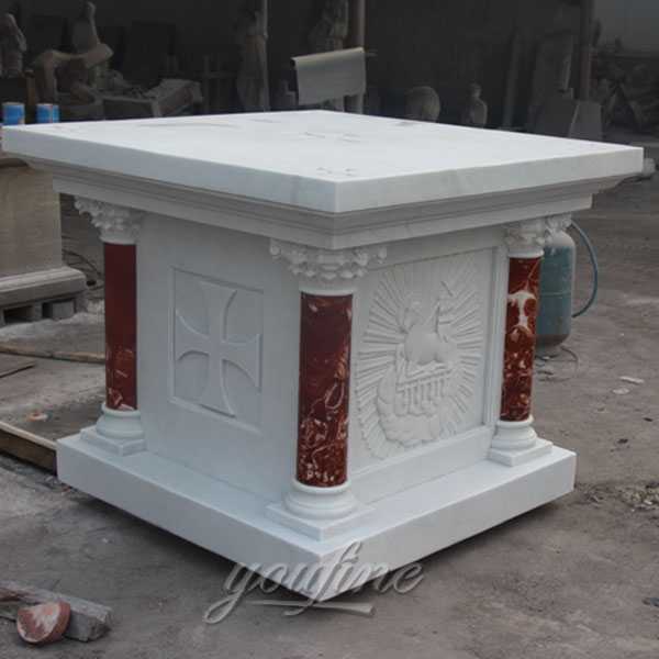 life size white marble altar for sale