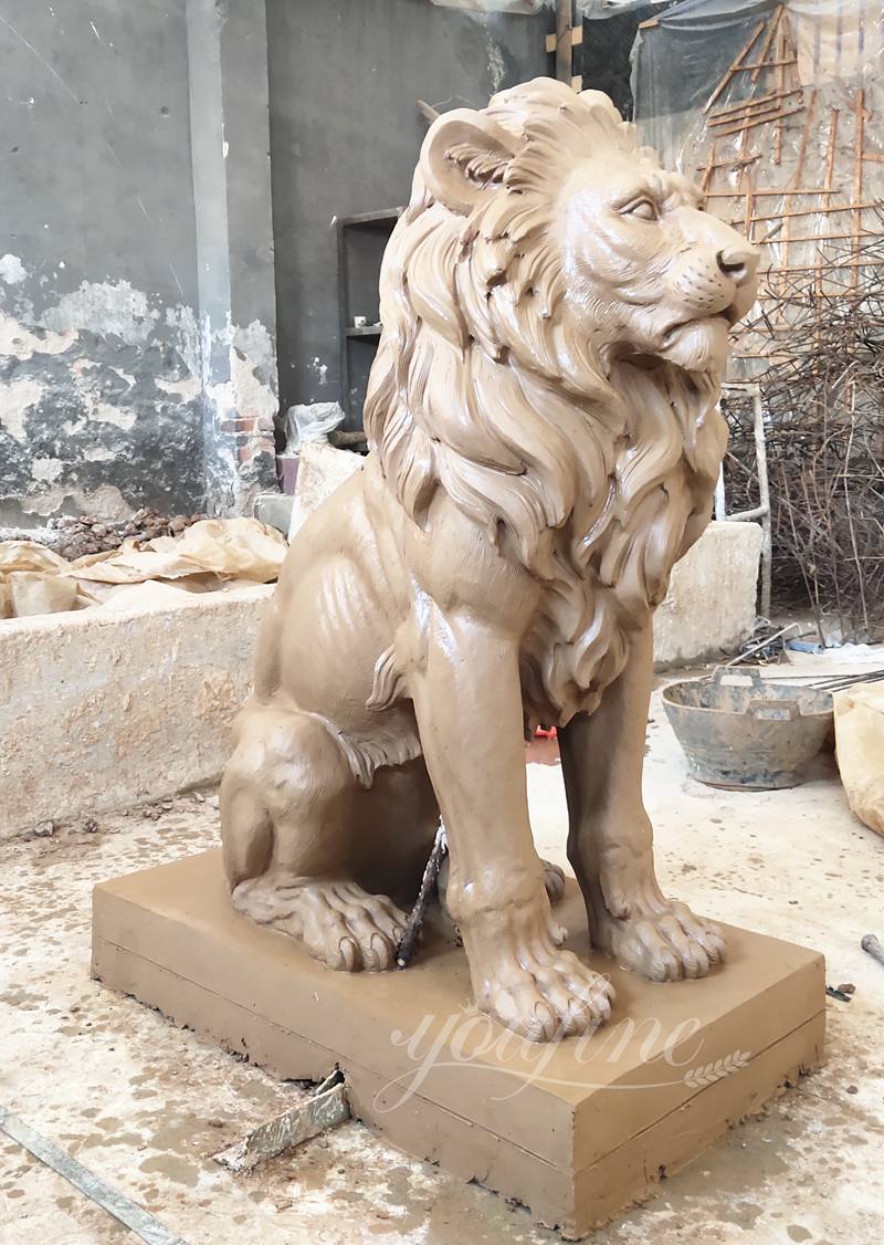 lion statue Clay Mold