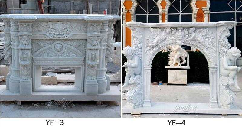 marble fireplace mantel surround for sale