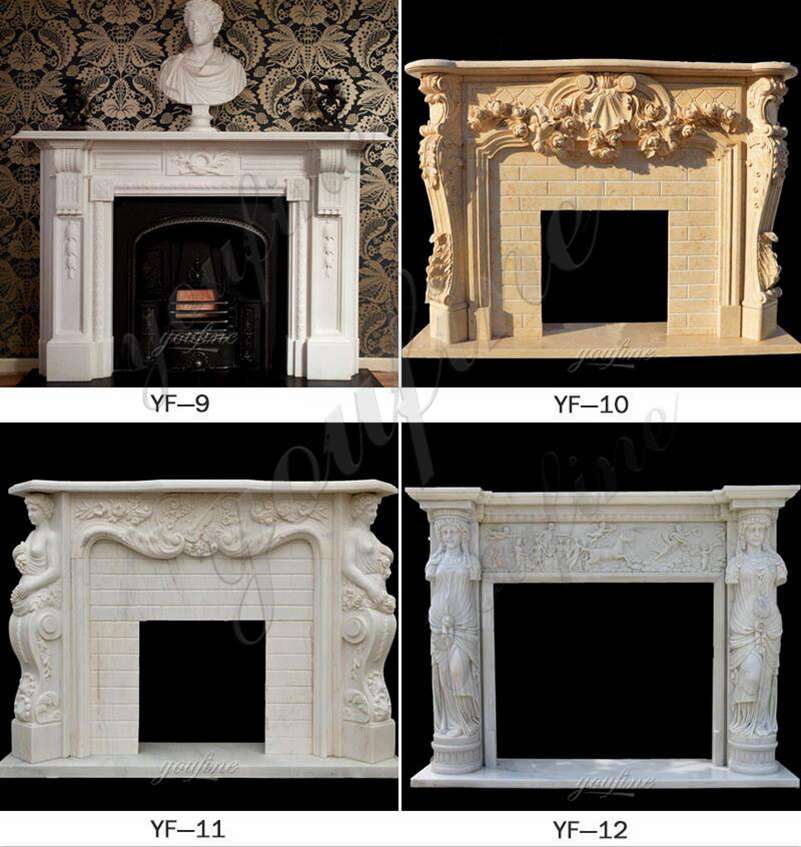 Decorative Victorian Lion Head Marble Fireplace Mantel on Sale YouFine