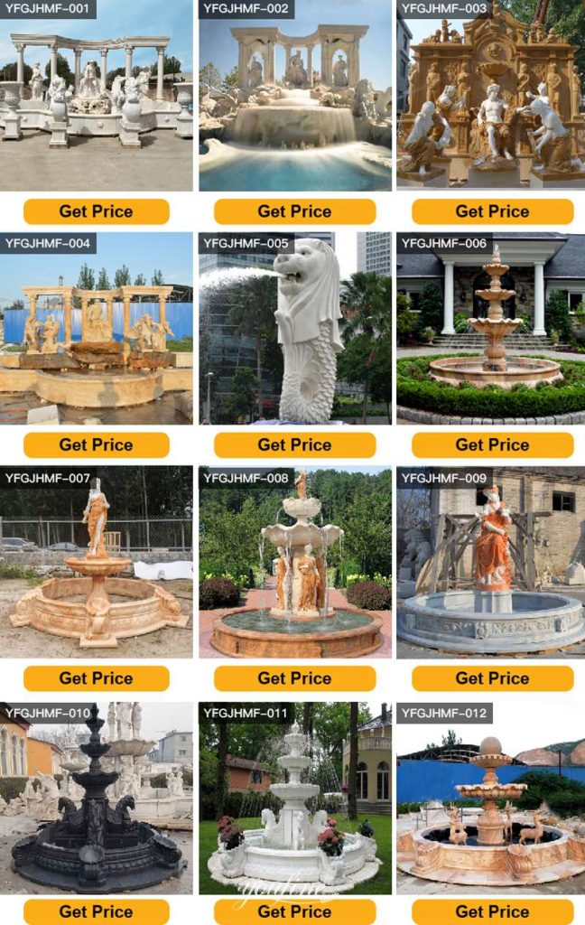 Beautiful Maiden Garden Marble Statue Water Fountain