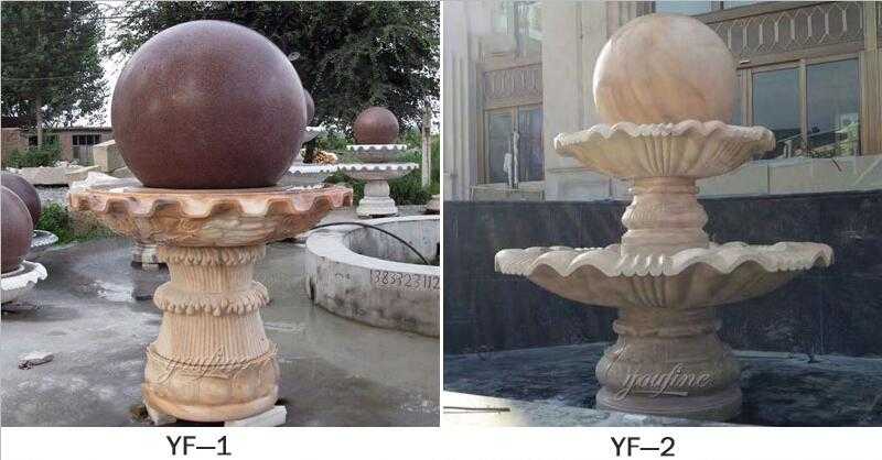 marble rolling sphere fountain for sale