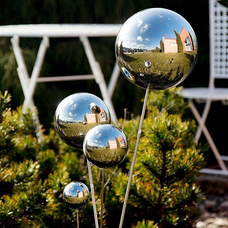 Park Large Stainless Steel Ball Sculpture for Lawn