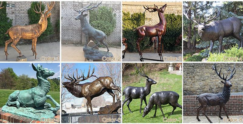 deer statue more colors 