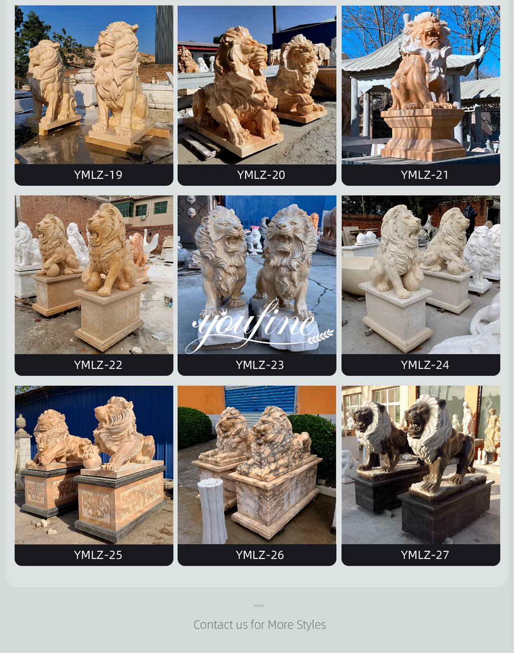 more lion statue designs