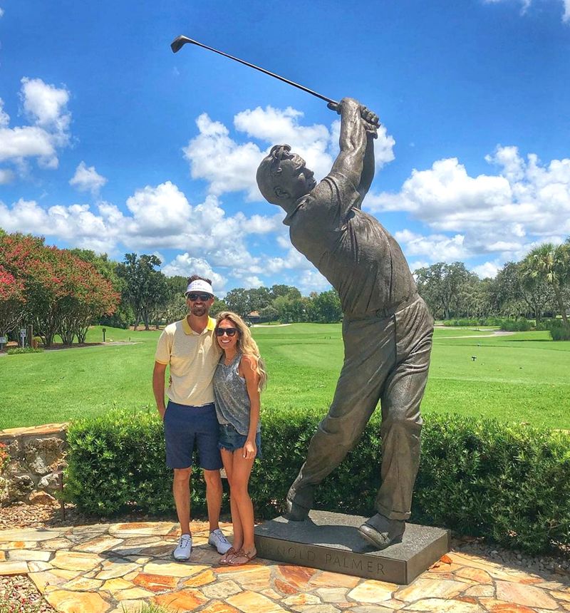outdoor golf statue