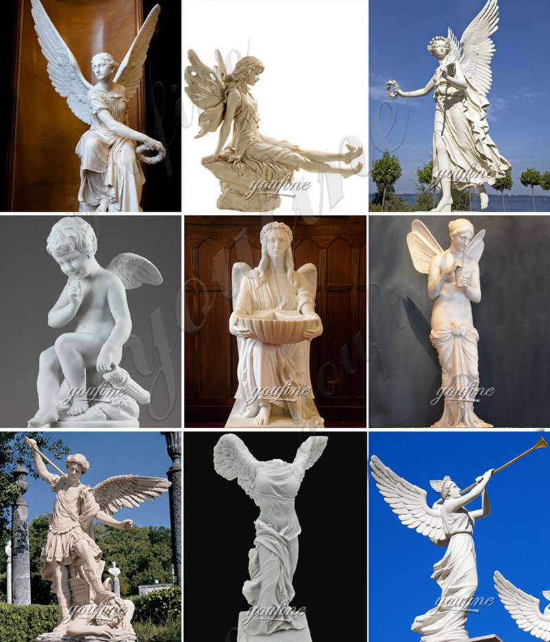 outdoor marble angel sculpture for sale