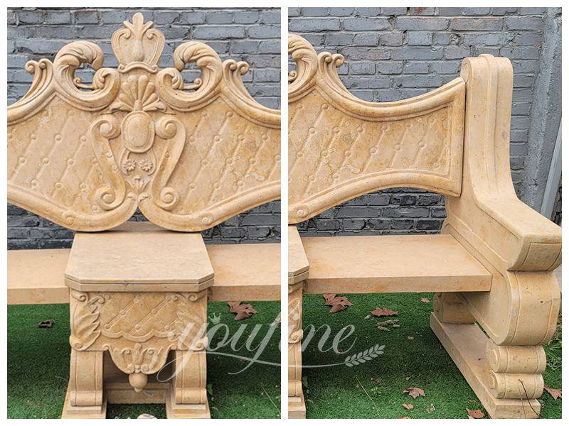 outdoor marble bench - YouFine Sculpture