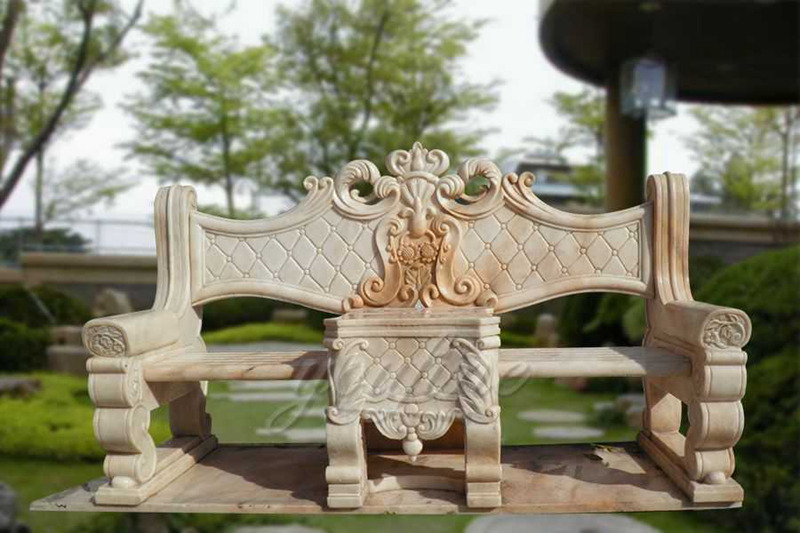 outdoor marble bench - YouFine Sculpture