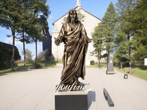 Religious Church Detailed Casting Bronze Jesus Statue for Sale BRBC-02