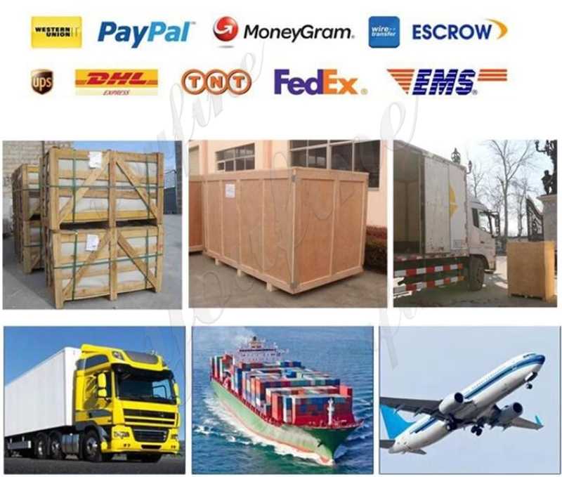 shipping of Standing Religious Sculpture Bronze Jesus Statues