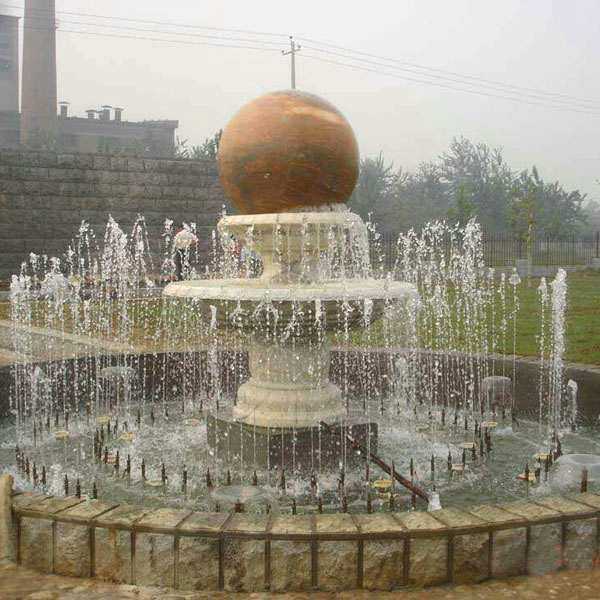 spinning ball water fountains design for sale