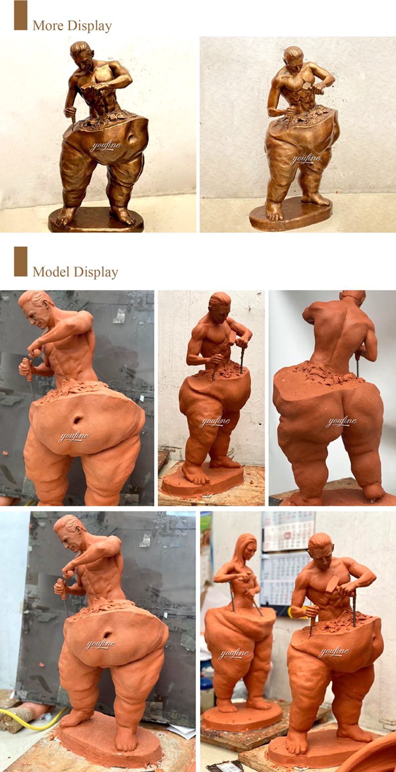the self made man statue