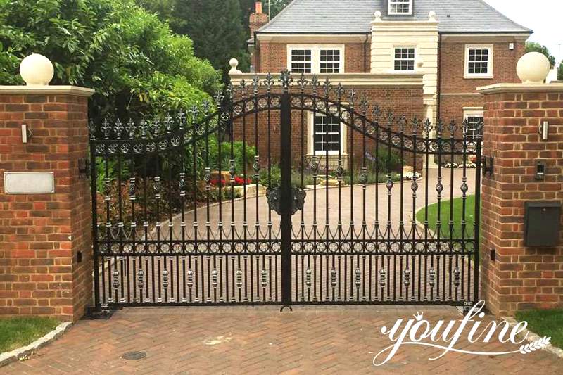 wrought iron gate driveway-YouFine Sculpture