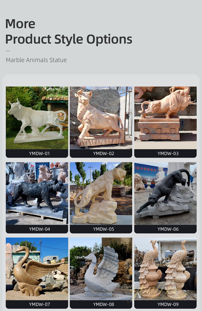 youfine marble animal statue for sale