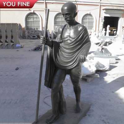 Customized Life Size Black Marble Gandhi Statue for our American Clients