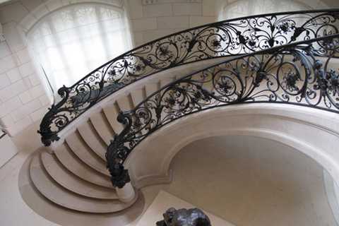 Decorative And Beautiful Wrought Iron Stairway