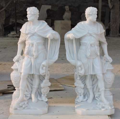 Life Size Warrior Garden Statue for American Clients