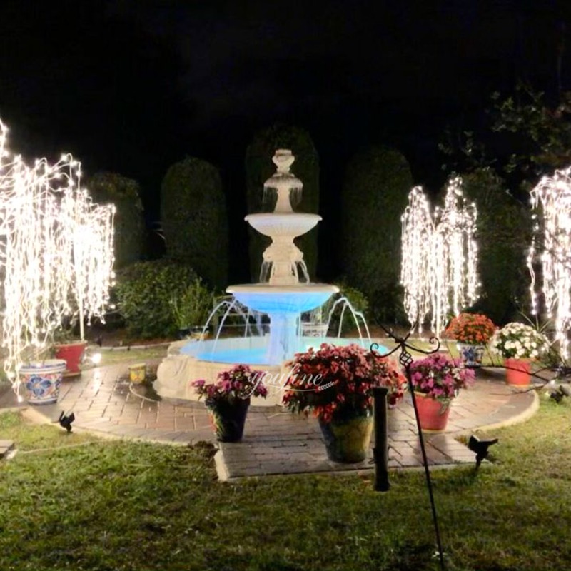 Install Outdoor Lion Head Water Fountains In Netherland