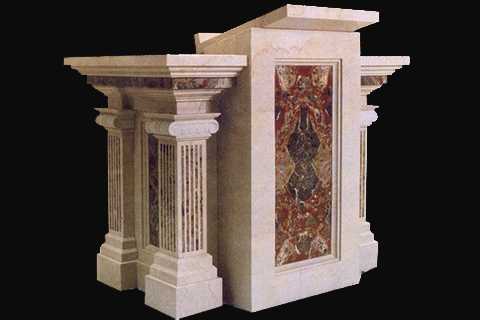 Natural Marble Material Modern Church Pulpit Designs by YouFine–CHS-701