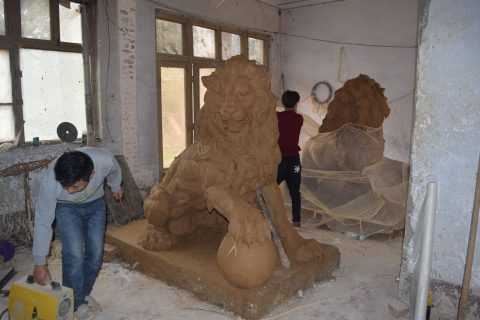 How much for a large bronze lion statue for the front entrance at our high school?