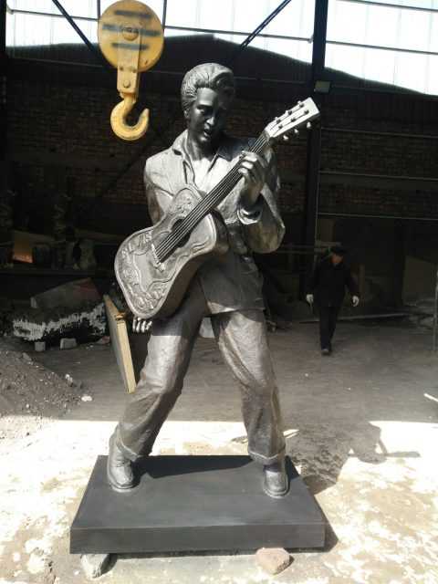 Outdoor Life Size Famous Bronze Elvis Presley Statue BOKK-04