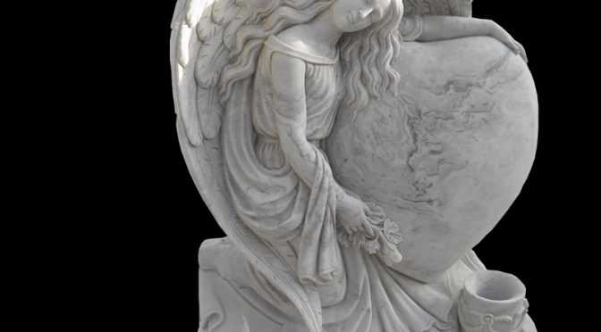 Customized Angel Headstone