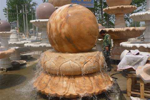 rolling ball water fountain