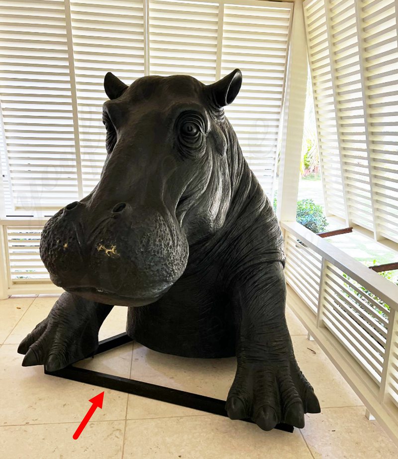 hippopotamus sculpture