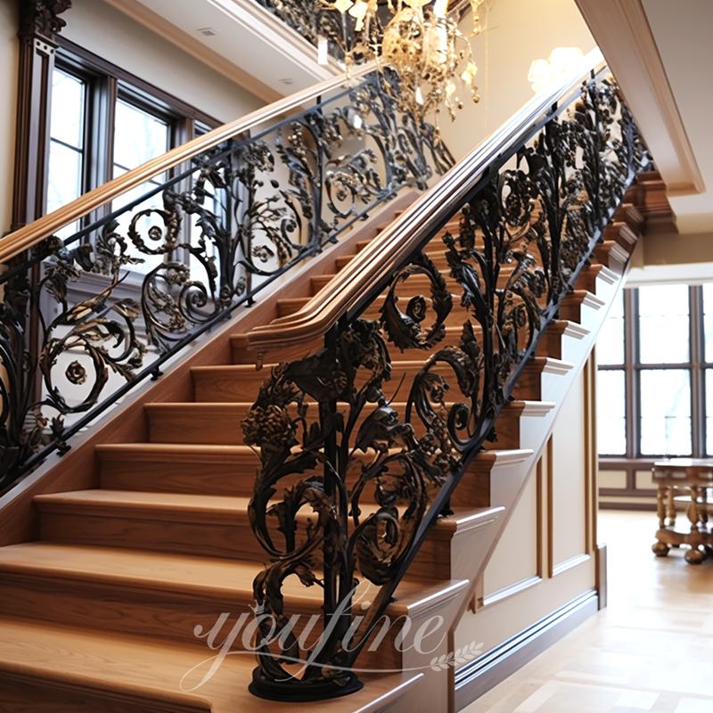 iron round stairs design