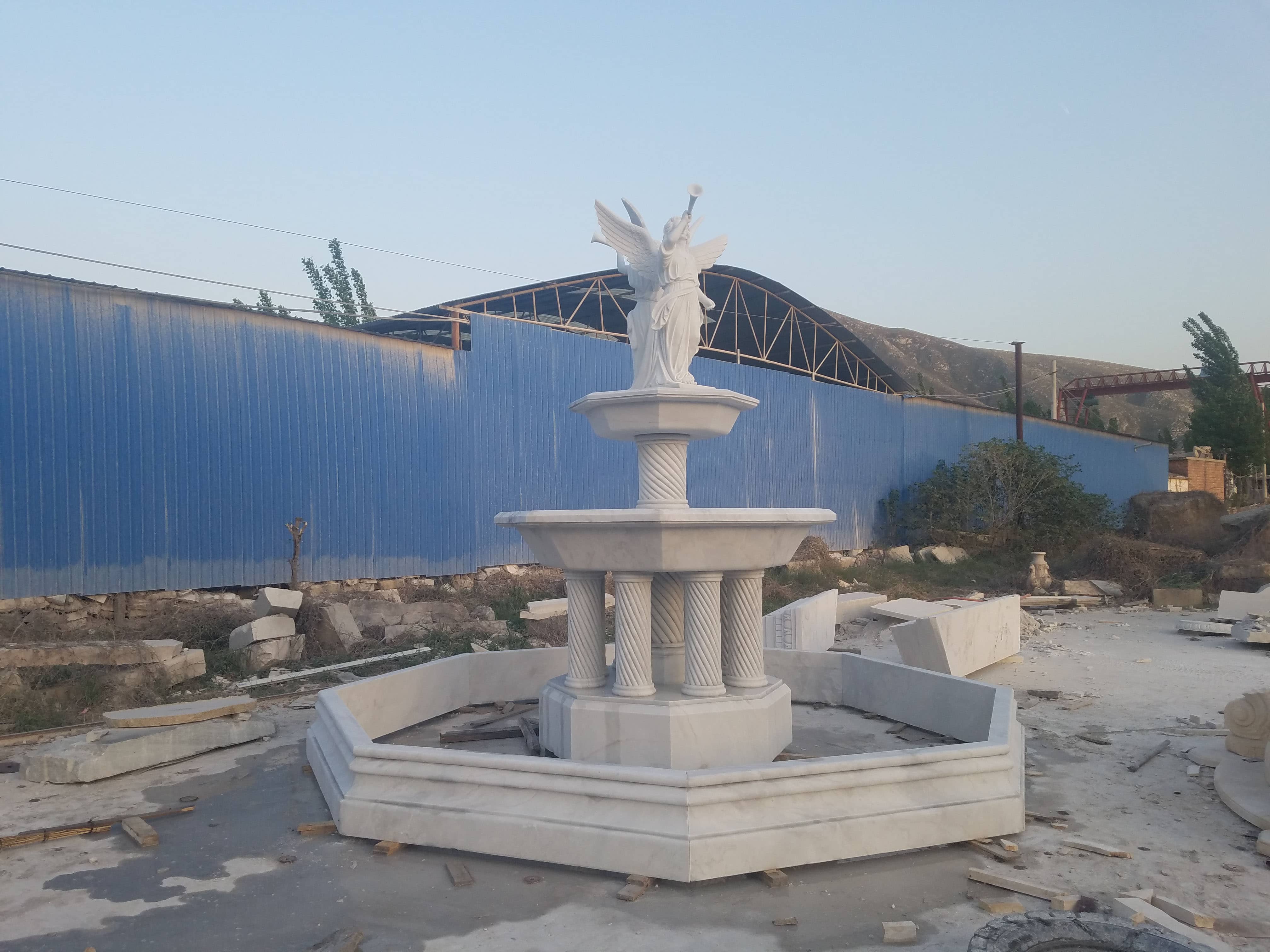 Australian Client Ordered 6M Large Marble Water Fountain With Statues