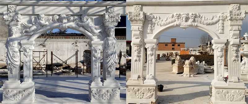 part of large marble gazebo for sale